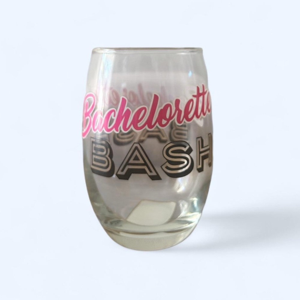 Cristar Bachelorette Bash Stemless Wine Glass | 15oz Party Favor- NEW